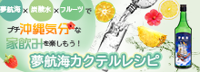 夢航海フルーツ炭酸割りレシピ